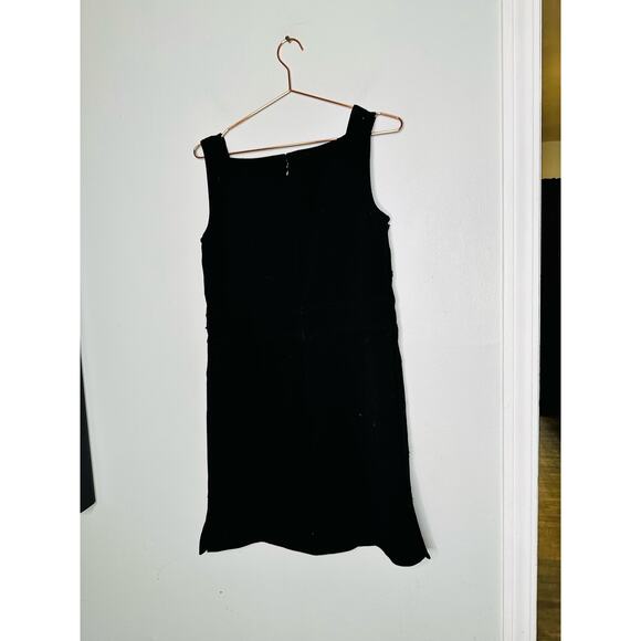 TORY BURCH Black Square Neckline Sleeveless Mini Dress Size 4 - Picture 6 of 8